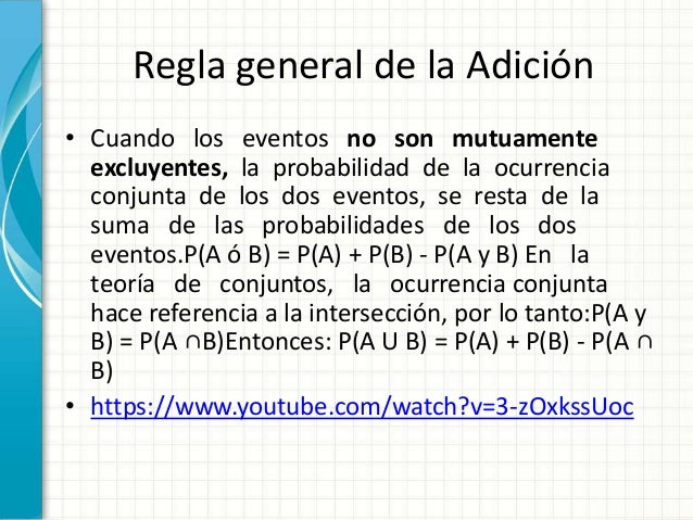 Probabilidad de ocurrencia de dos eventos