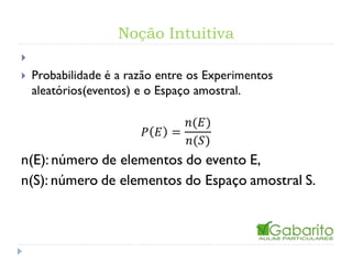 Noção Intuitiva
