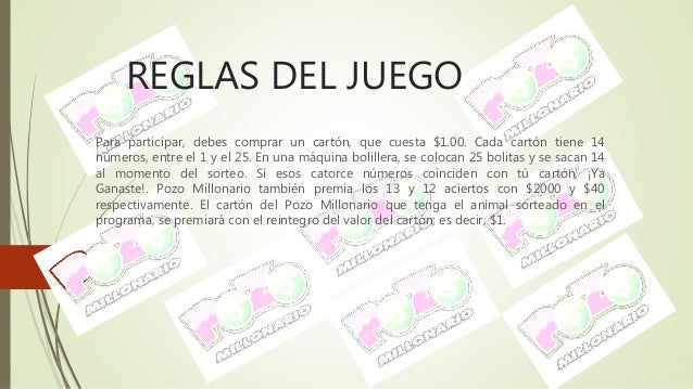 Probabilidades, pozo millonario loteria nacional