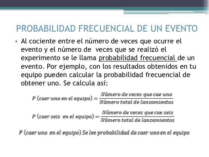 Probabilidad frecuencial