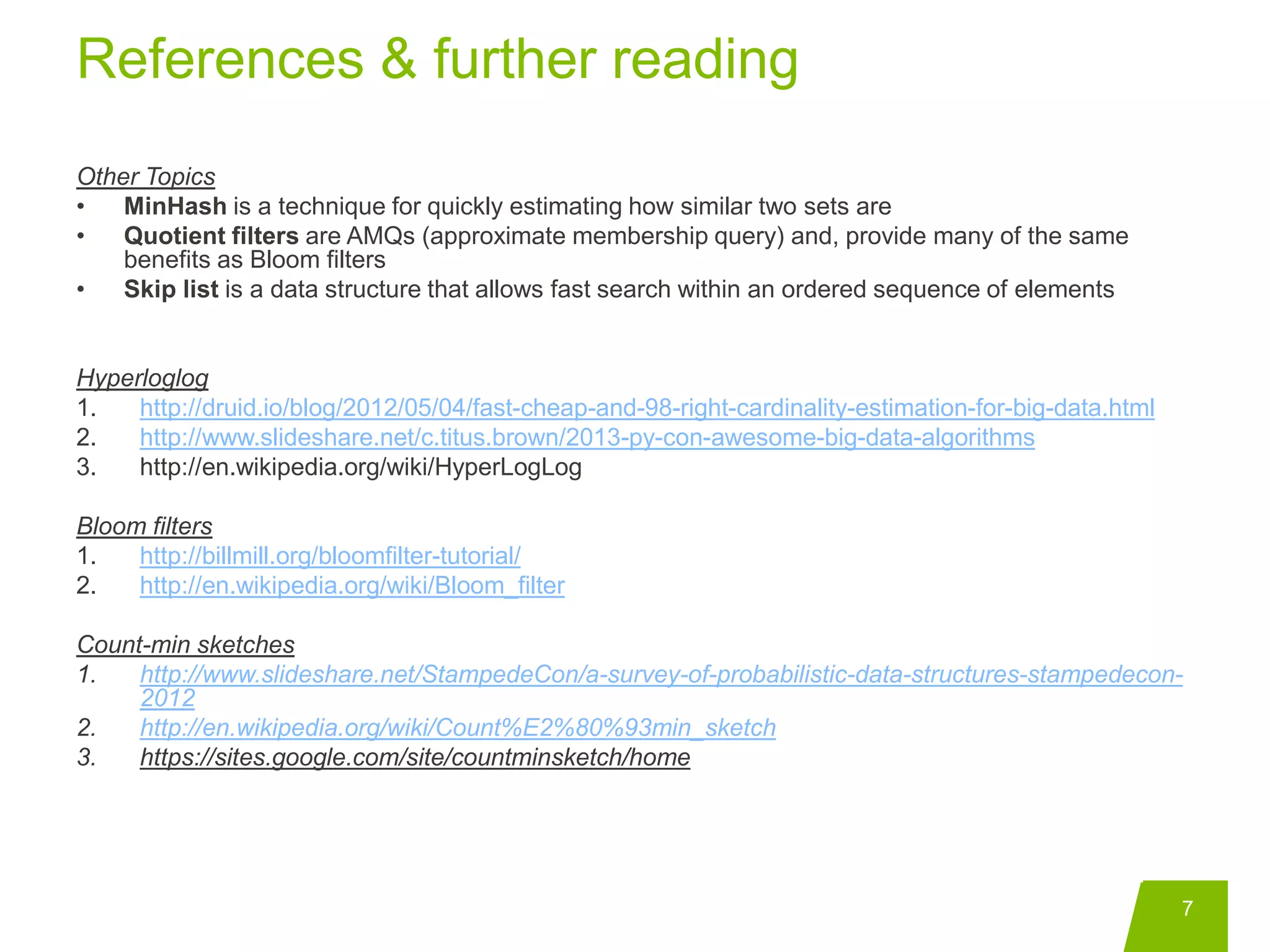 Probabilistic data structures | PPTX