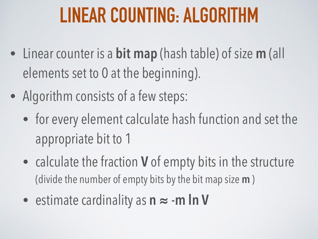 Probabilistic data structures. Part 2. Cardinality