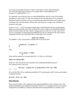 Probabilistic decision making | DOCX