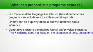 Probabilistic programming | PPT