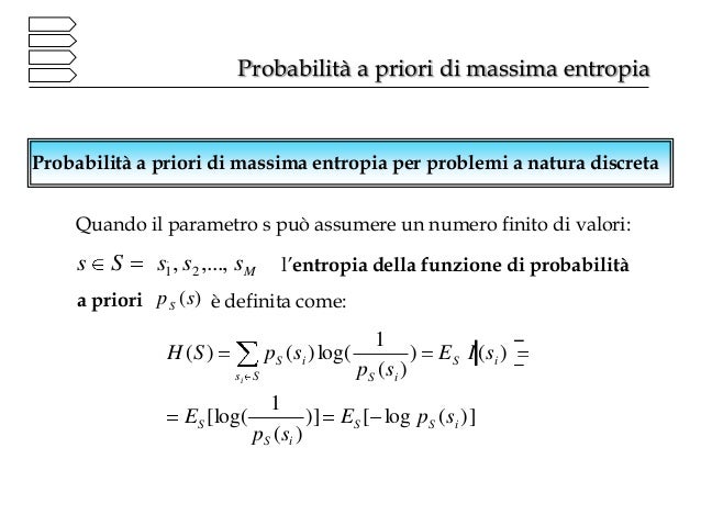 Probabilità a priori informative Statistica bayesiana