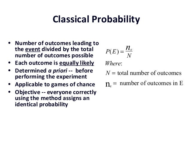 classical probability