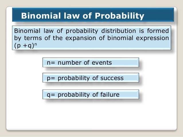 Laws of probability