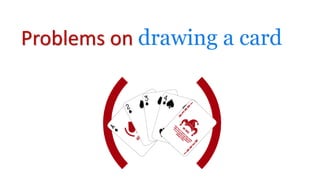 Problems on drawing a card
 