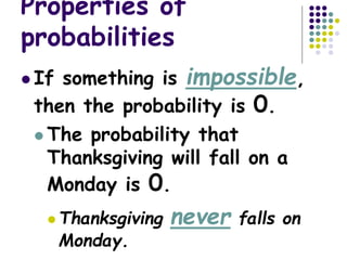 Impossible Math Probality Probability maths lesson for education.ppt