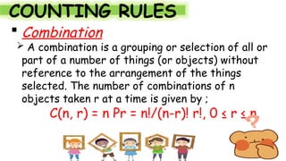 PROBABILITY AND COUNTING RULES IN STATISTICS | PPTX