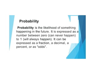probability powerpoint presentation with text | PPTX