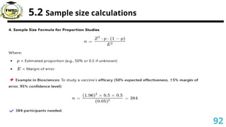 5.2 Sample size calculations
92
 