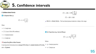 5. Confidence intervals
95
 