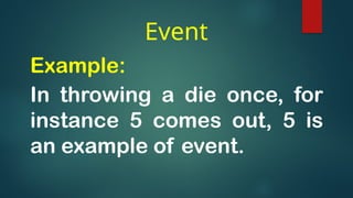 Generic Events Examples Events and its types, and Probabability.pptx