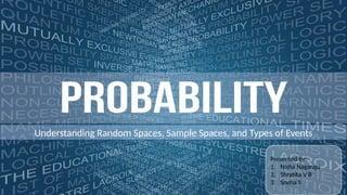 Probability, Random Space, Sample Space and Types of events.pptx
