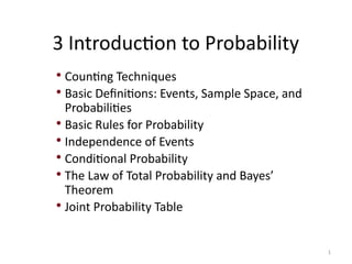 Comprehensive Introduction to Probability: Concepts and Applications | PPTX