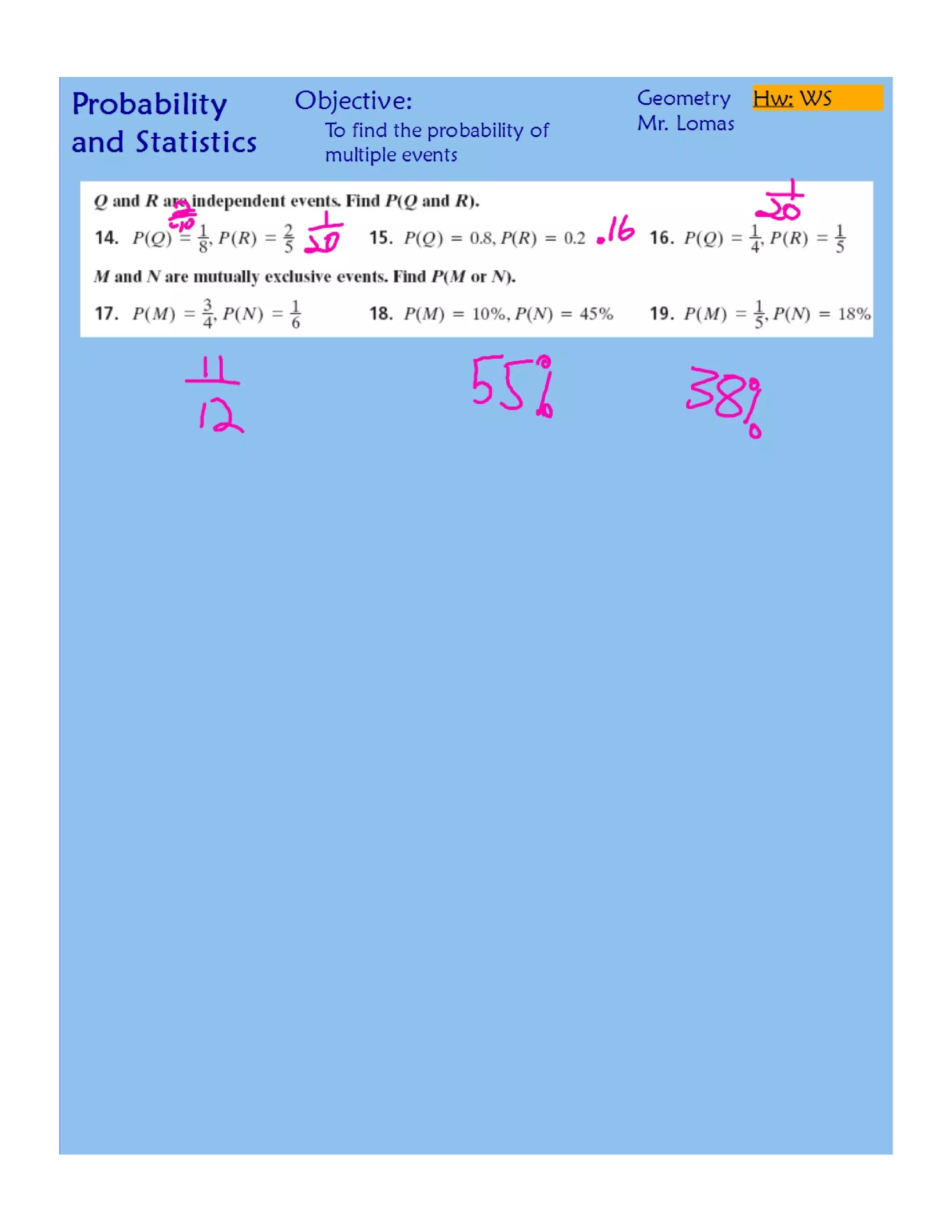 Probability of Multiple Events.pdf