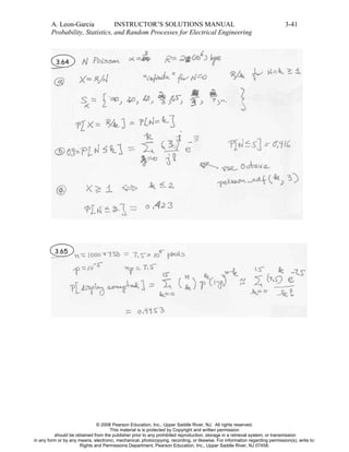 Probability Statistics and Random Processes for Electrical Engineering ...