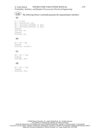 Probability Statistics and Random Processes for Electrical Engineering ...