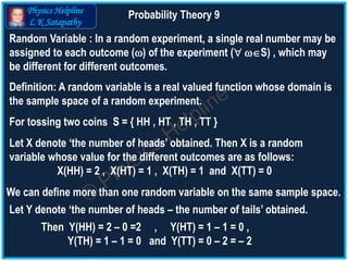 Random Variability Definition Probability Theory 9 | PPTX