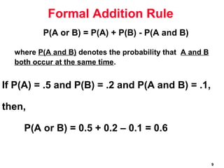 Probability addition rule | PPT