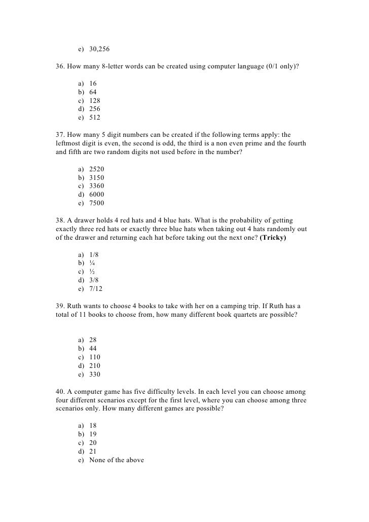 Probability And Combinations