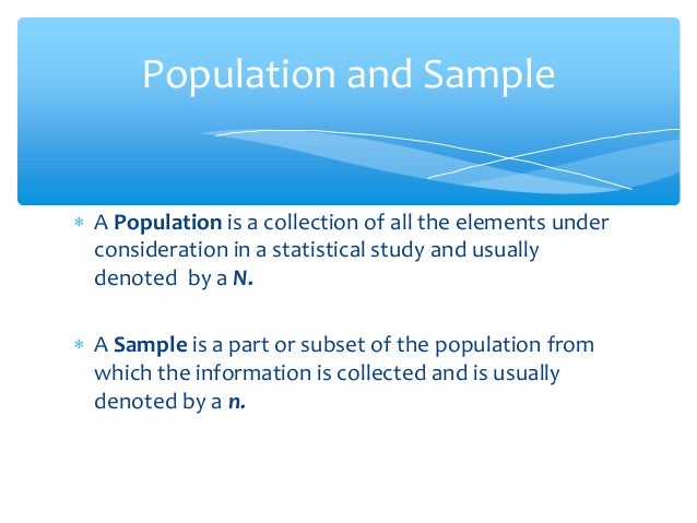 Probability and statistics (basic statistical concepts)