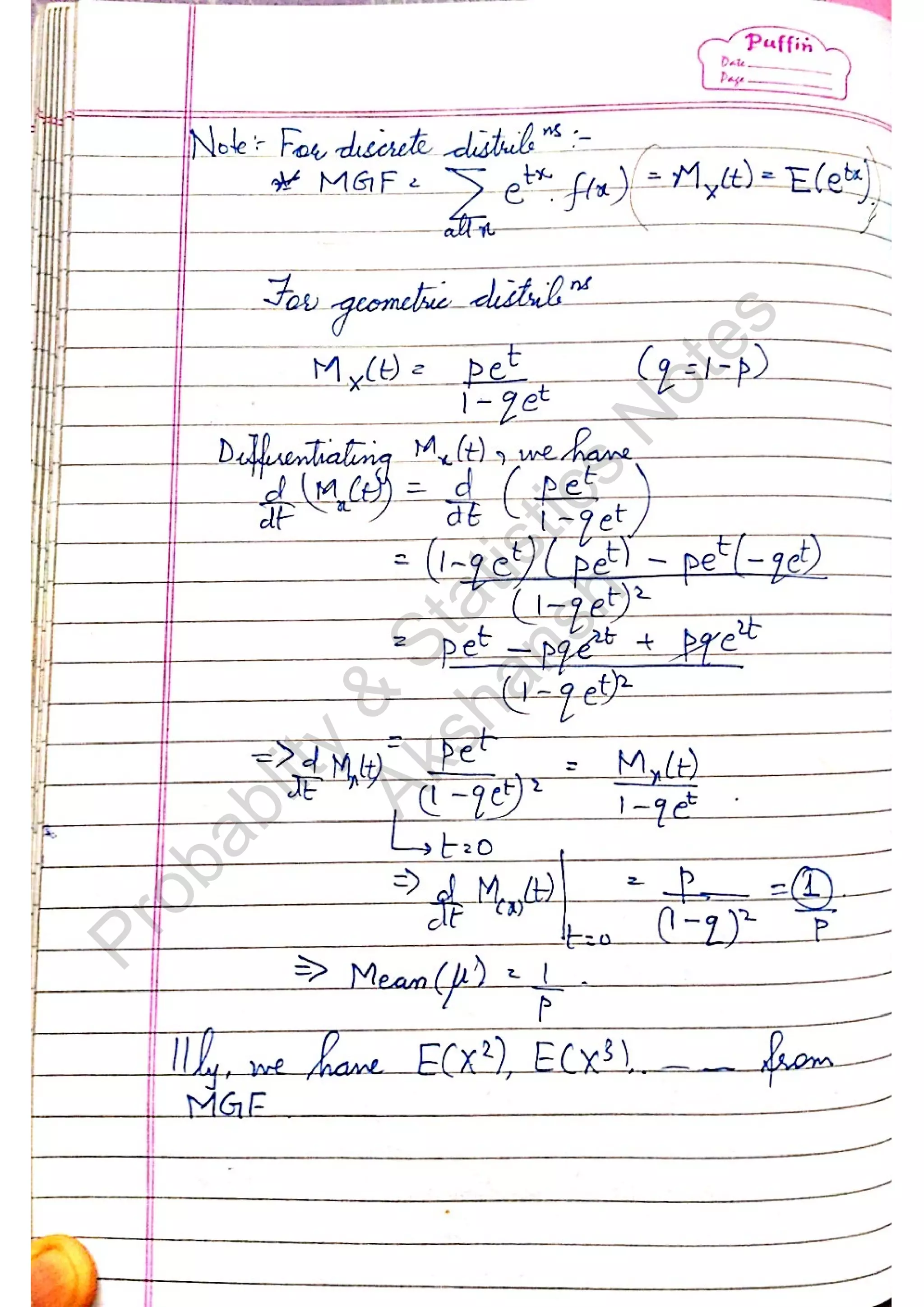 Probablity
&
Statistics
N
otes
Akshansh
 