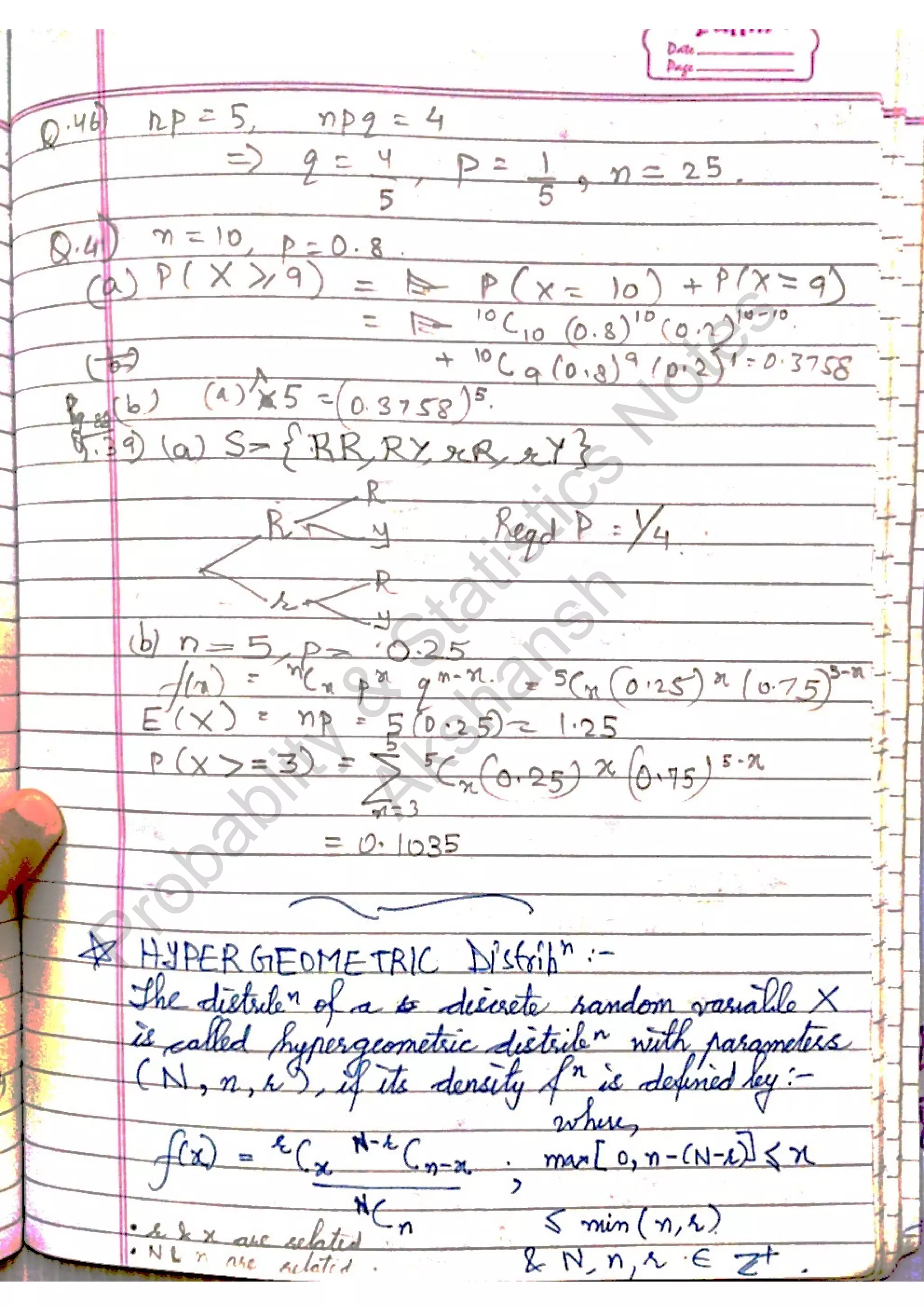 Probablity
&
Statistics
N
otes
Akshansh
 