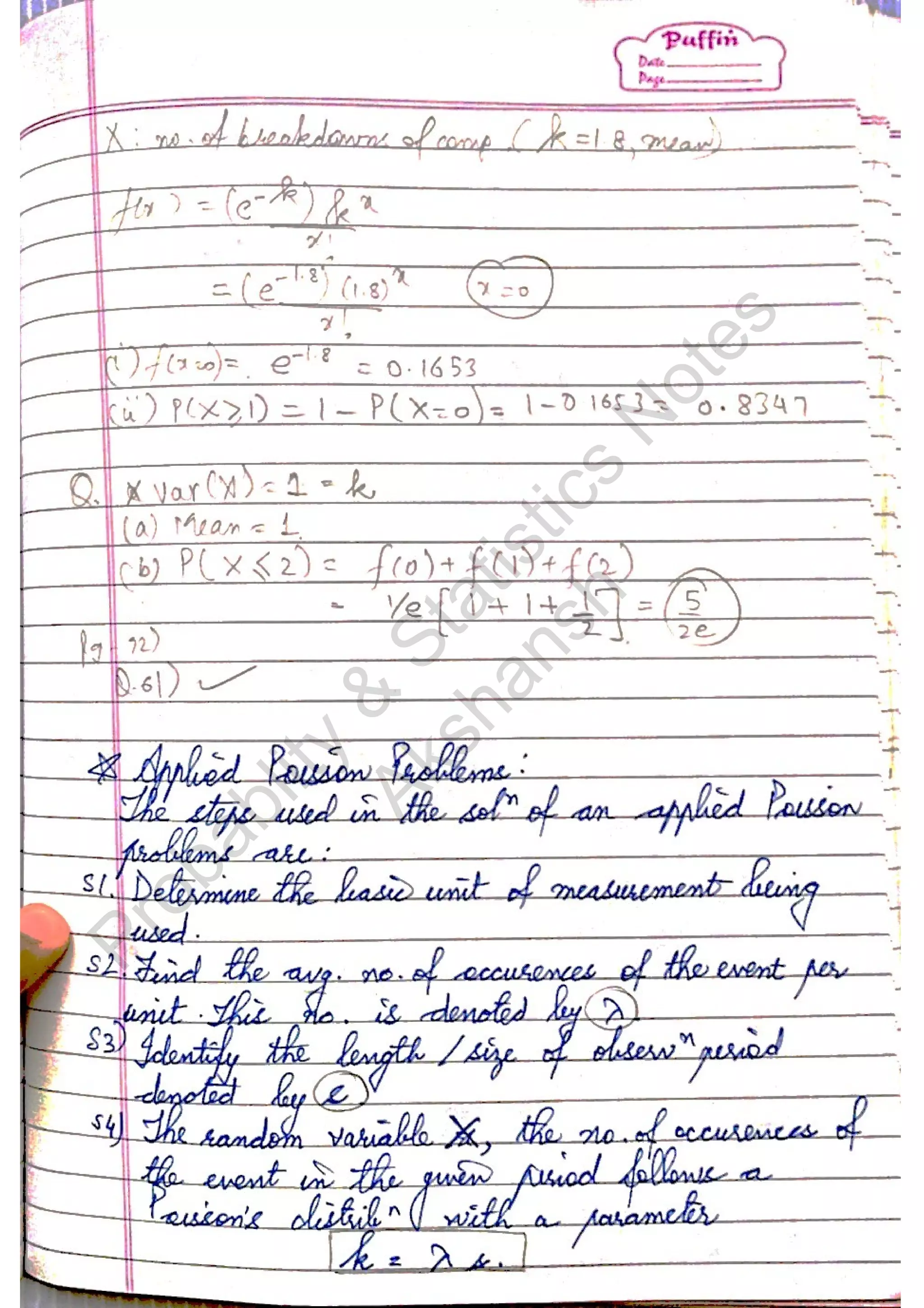 Probablity
&
Statistics
N
otes
Akshansh
 