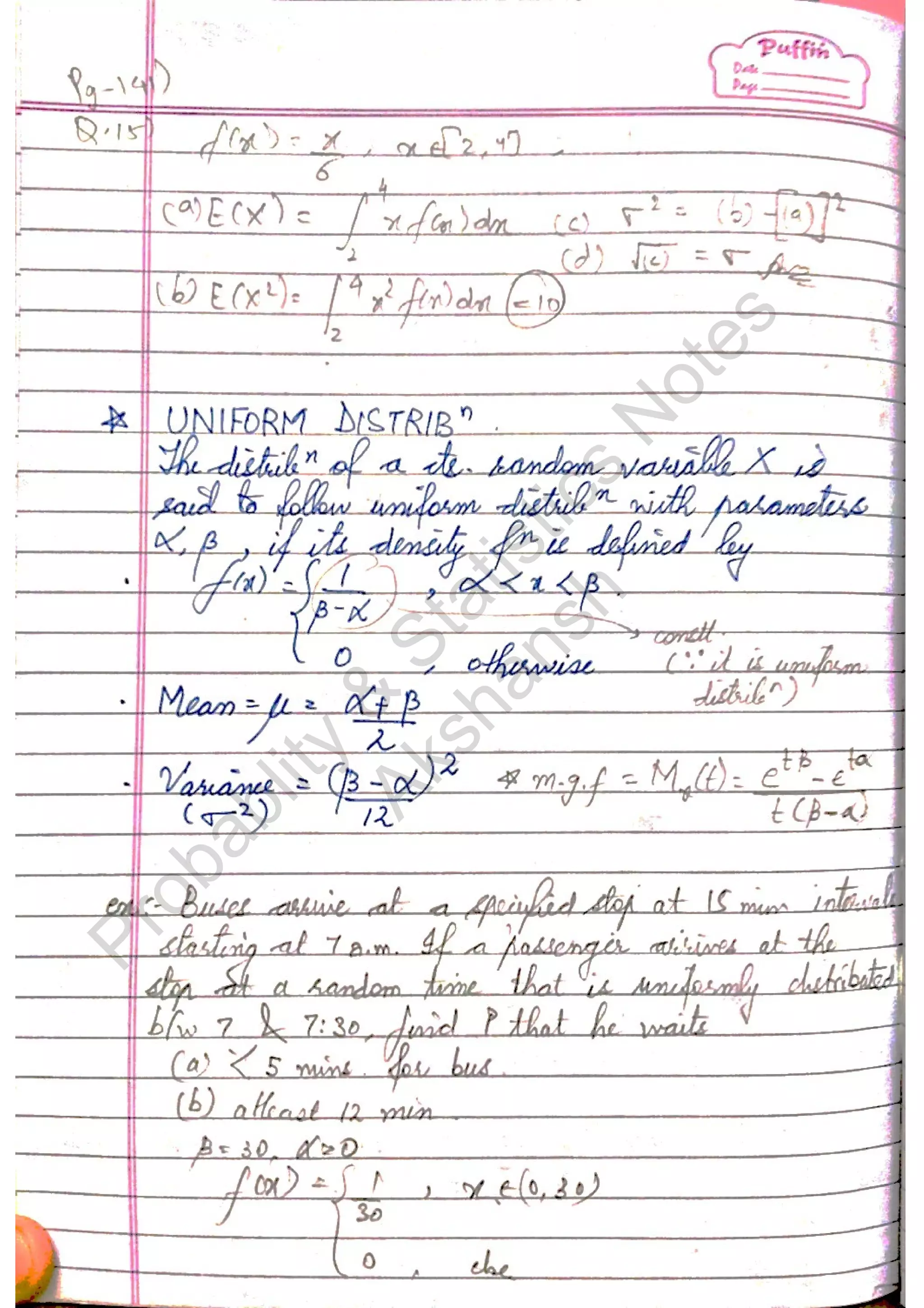 Probablity
&
Statistics
N
otes
Akshansh
 