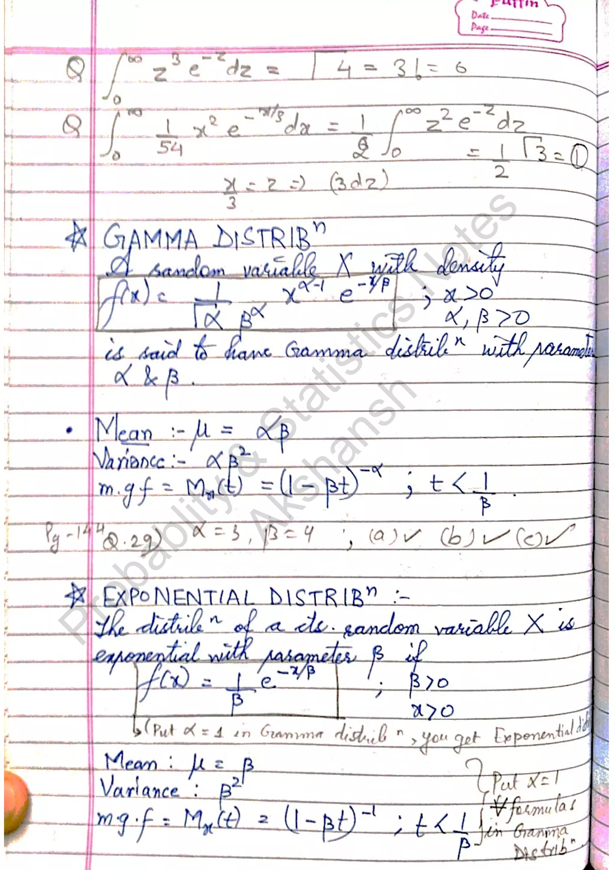 Probablity
&
Statistics
N
otes
Akshansh
 
