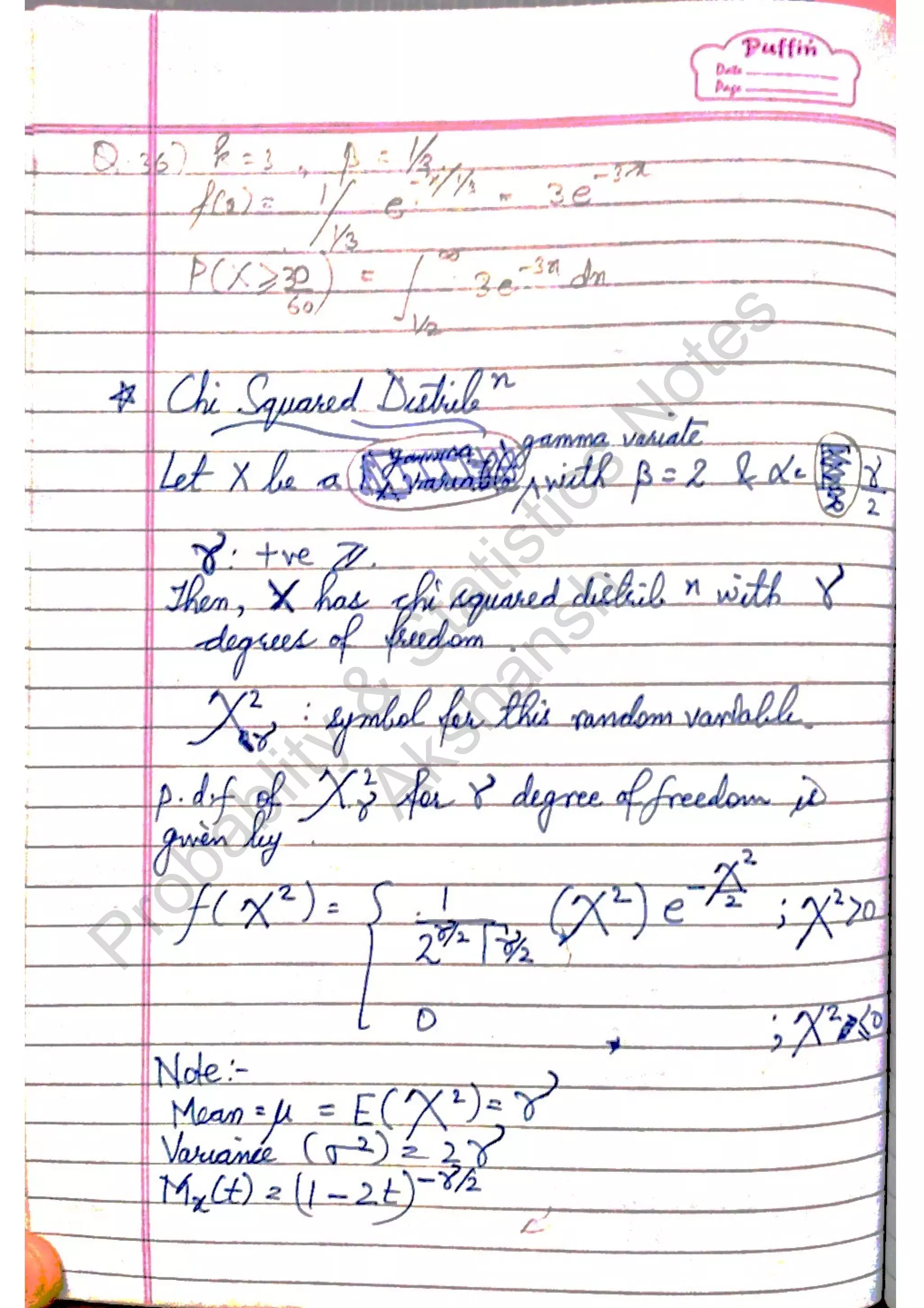 Probablity
&
Statistics
N
otes
Akshansh
 