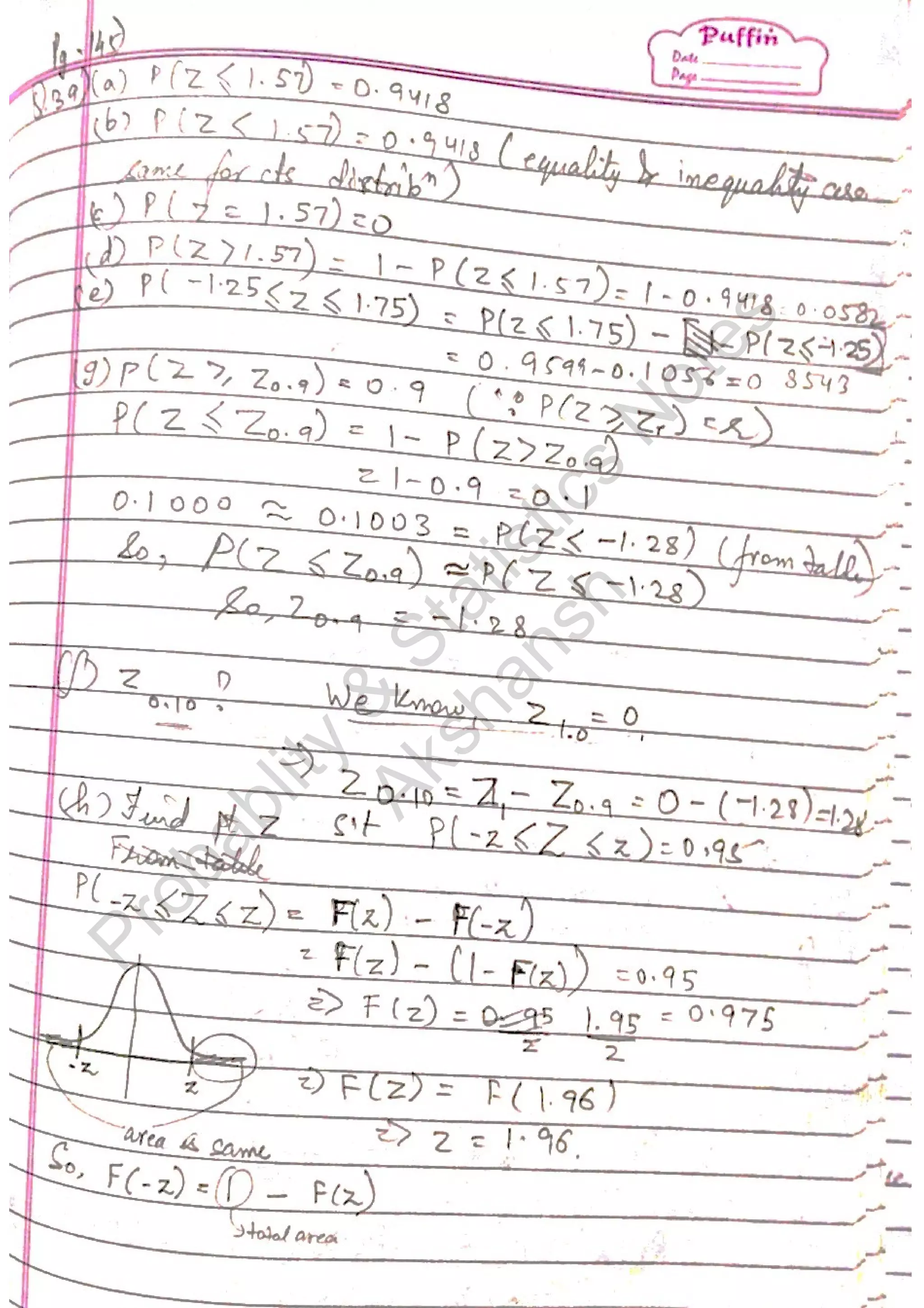 Probablity
&
Statistics
N
otes
Akshansh
 