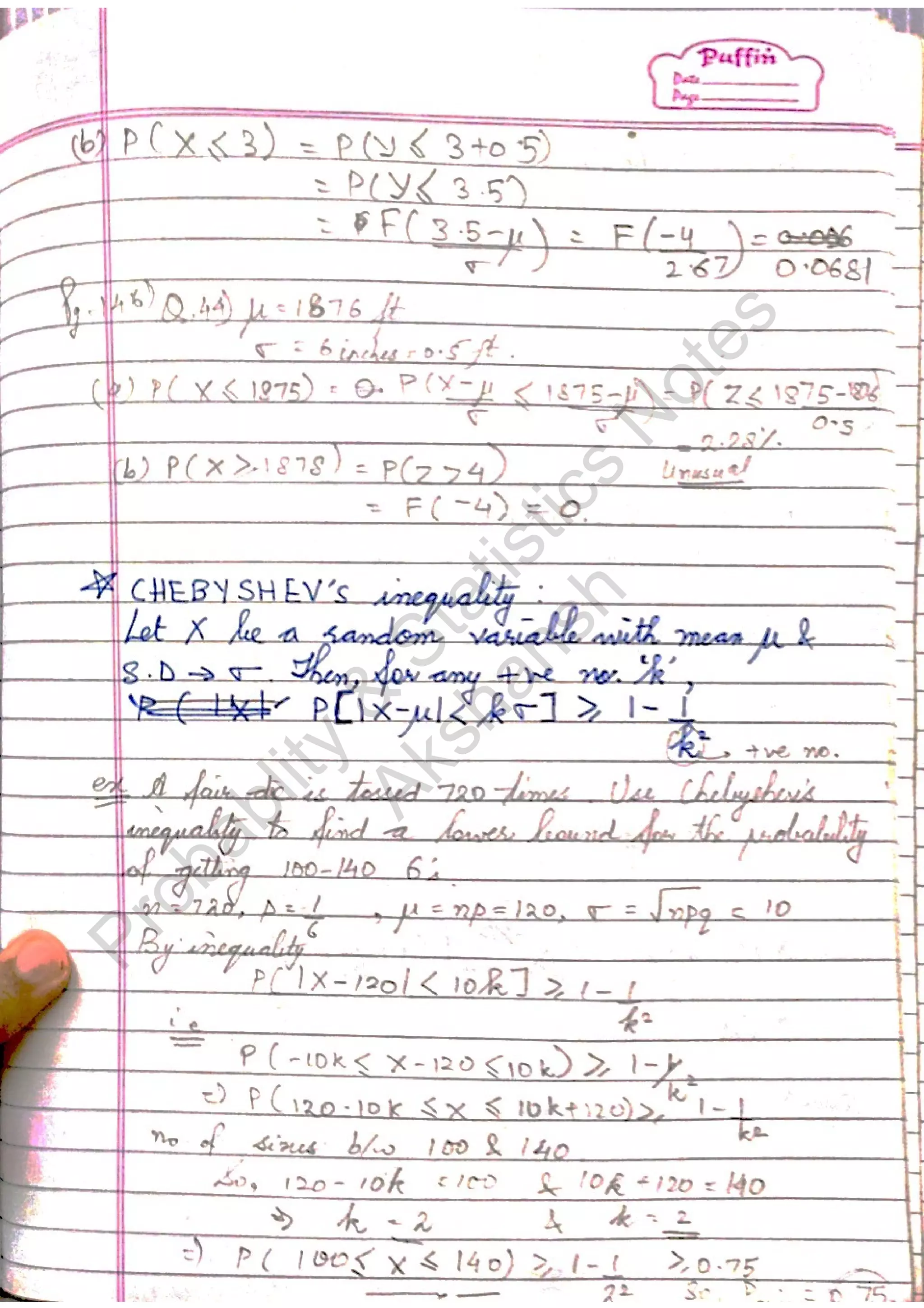 Probablity
&
Statistics
N
otes
Akshansh
 