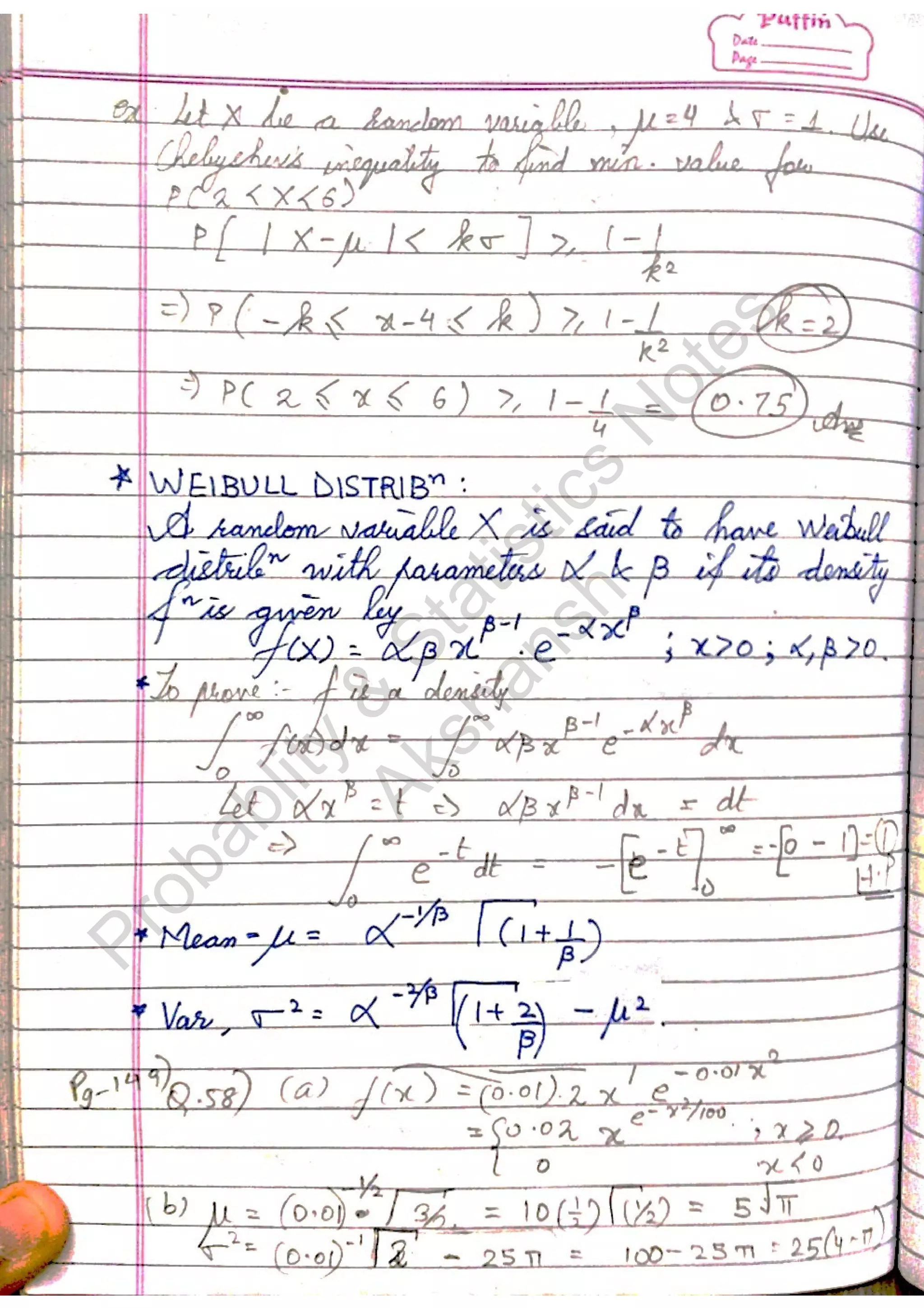 Probablity
&
Statistics
N
otes
Akshansh
 