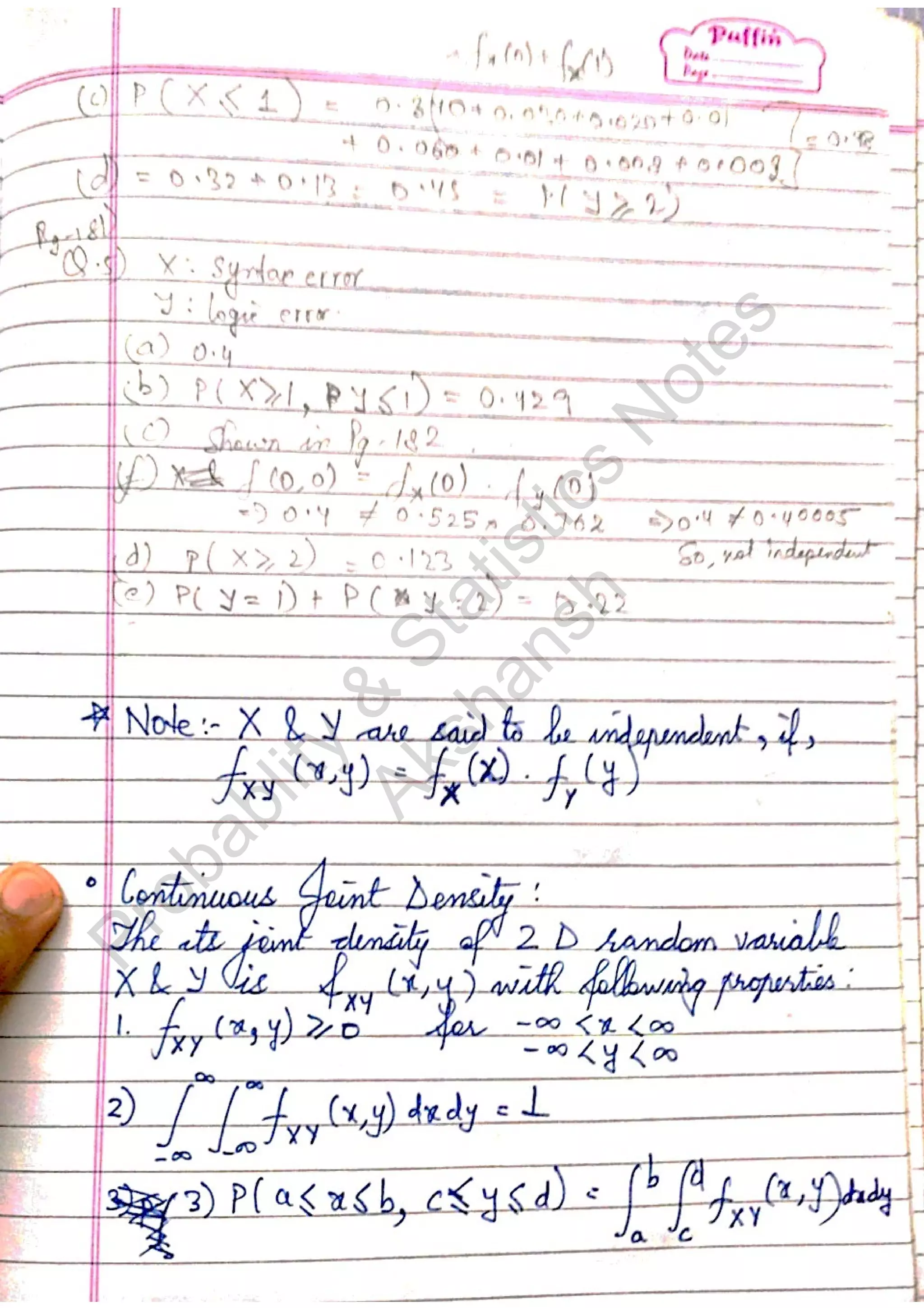 Probablity
&
Statistics
N
otes
Akshansh
 