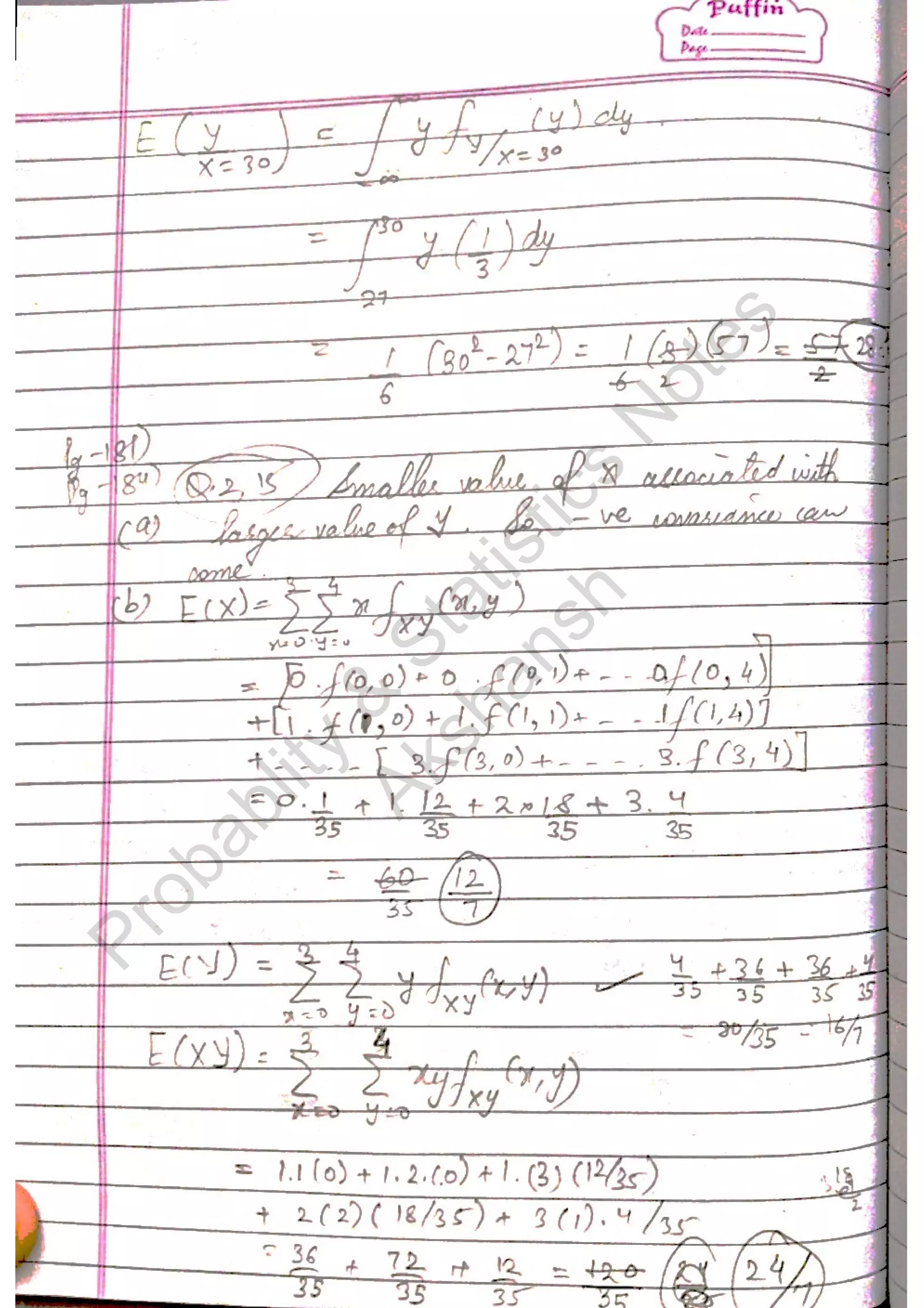 Probablity
&
Statistics
N
otes
Akshansh
 
