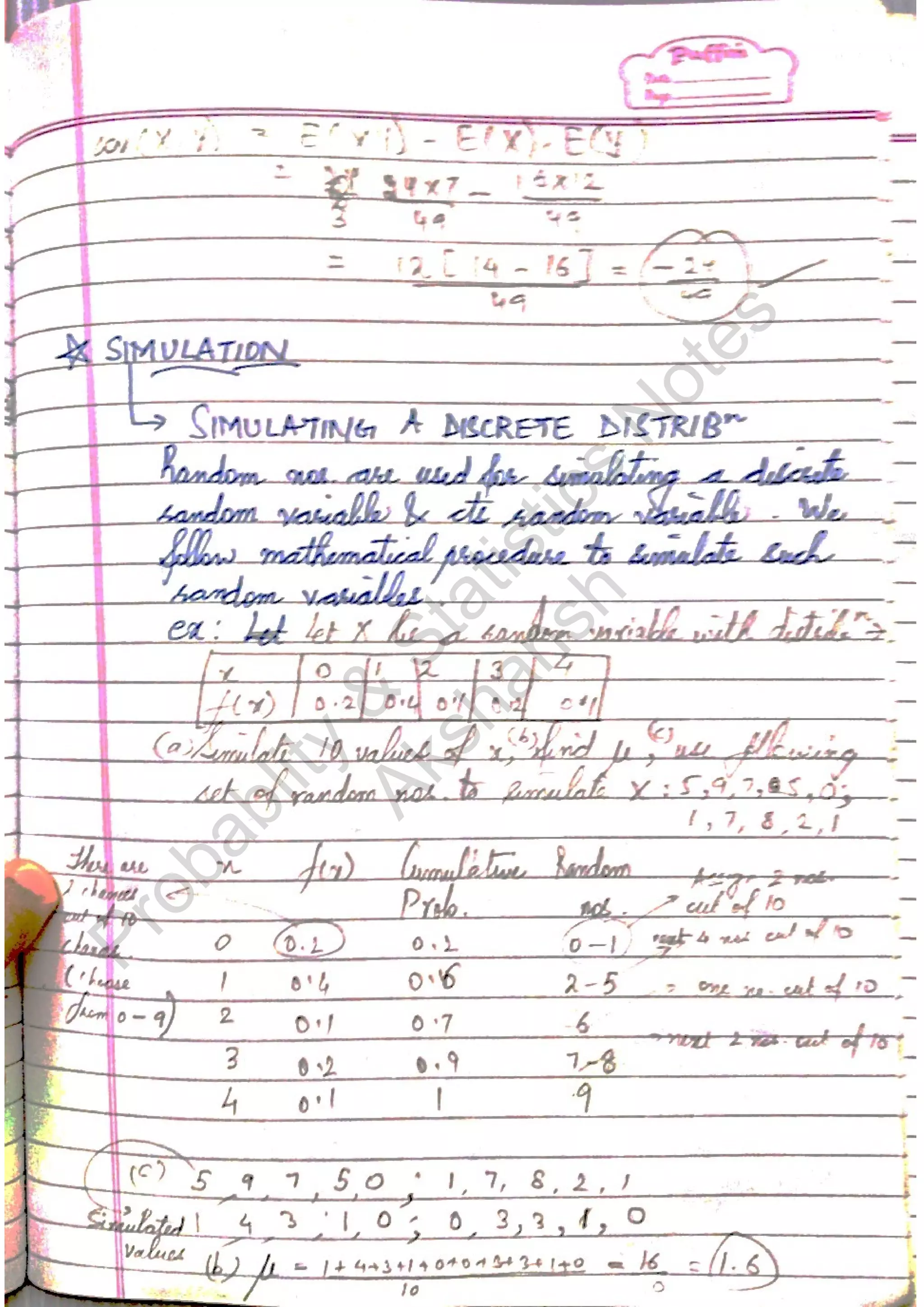 Probablity
&
Statistics
N
otes
Akshansh
 