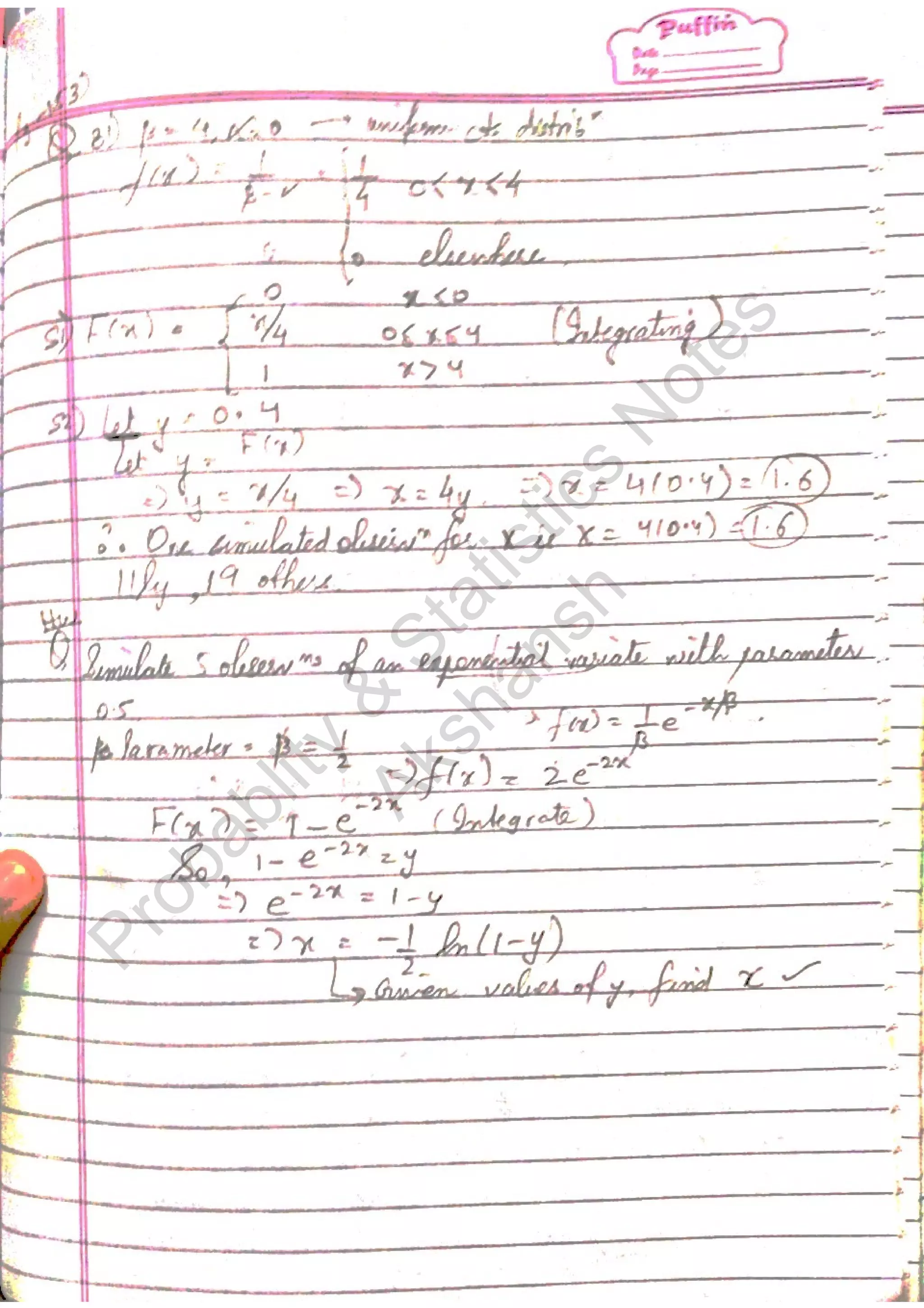 Probablity
&
Statistics
N
otes
Akshansh
 
