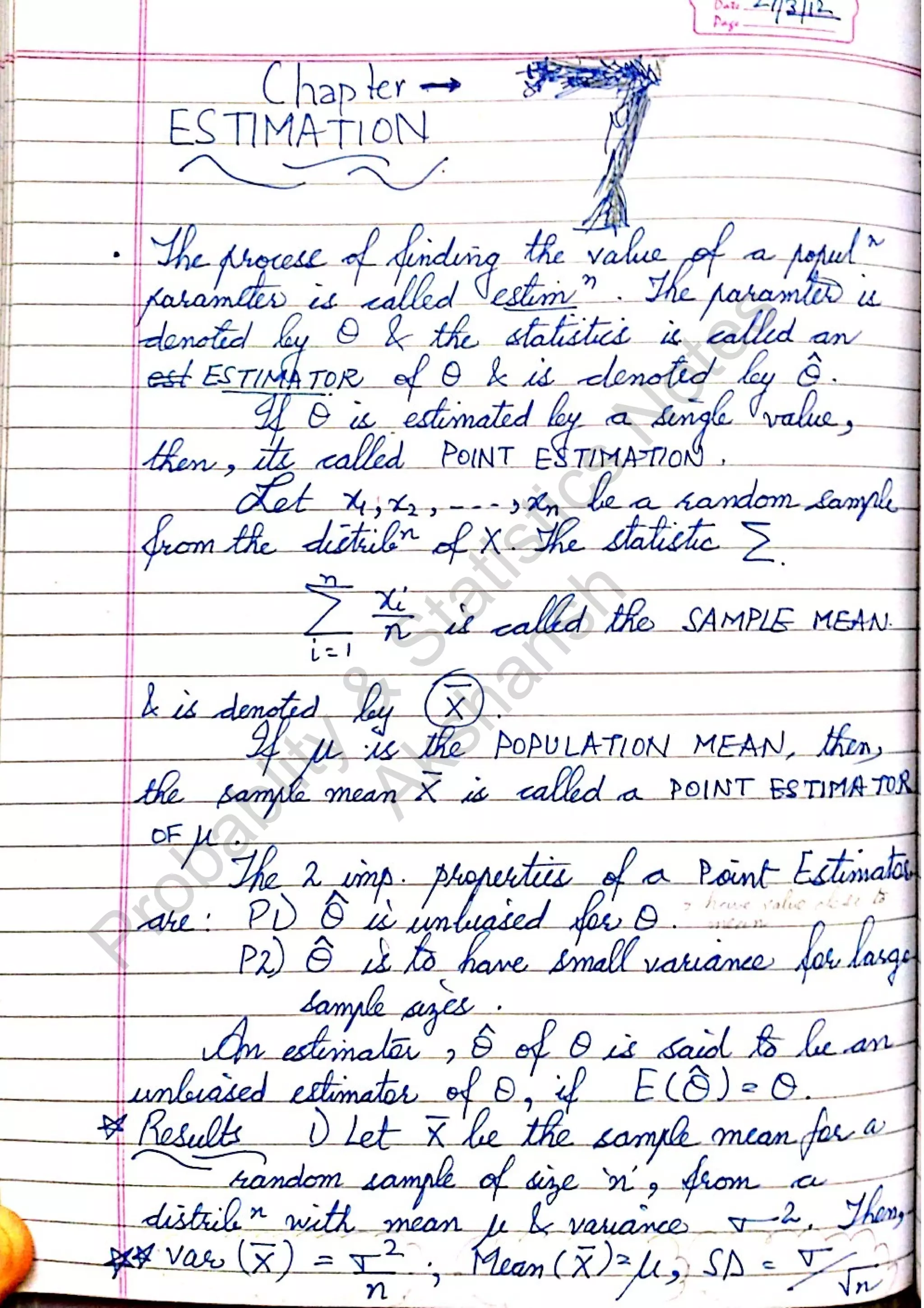 Probablity
&
Statistics
N
otes
Akshansh
 
