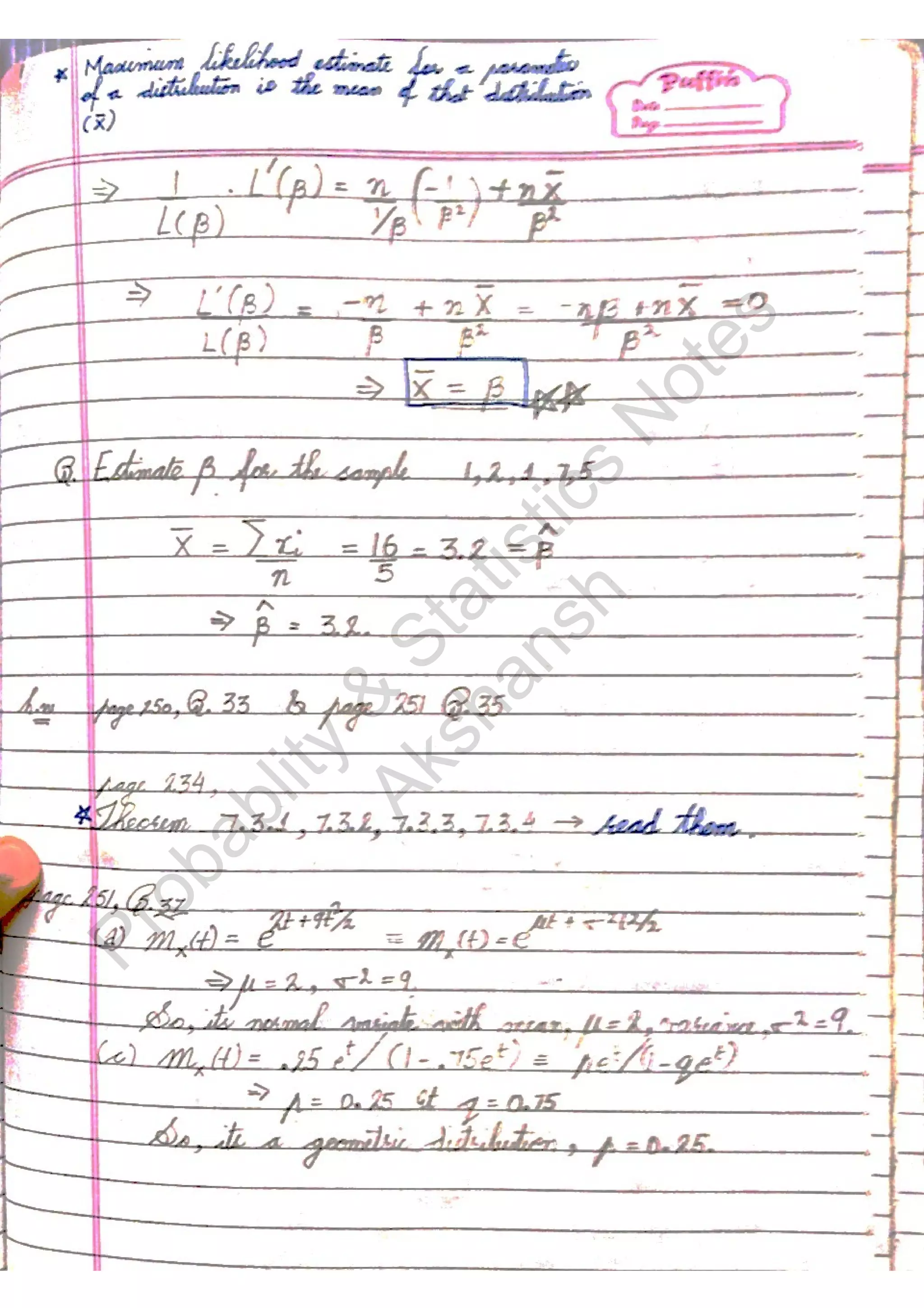 Probablity
&
Statistics
N
otes
Akshansh
 