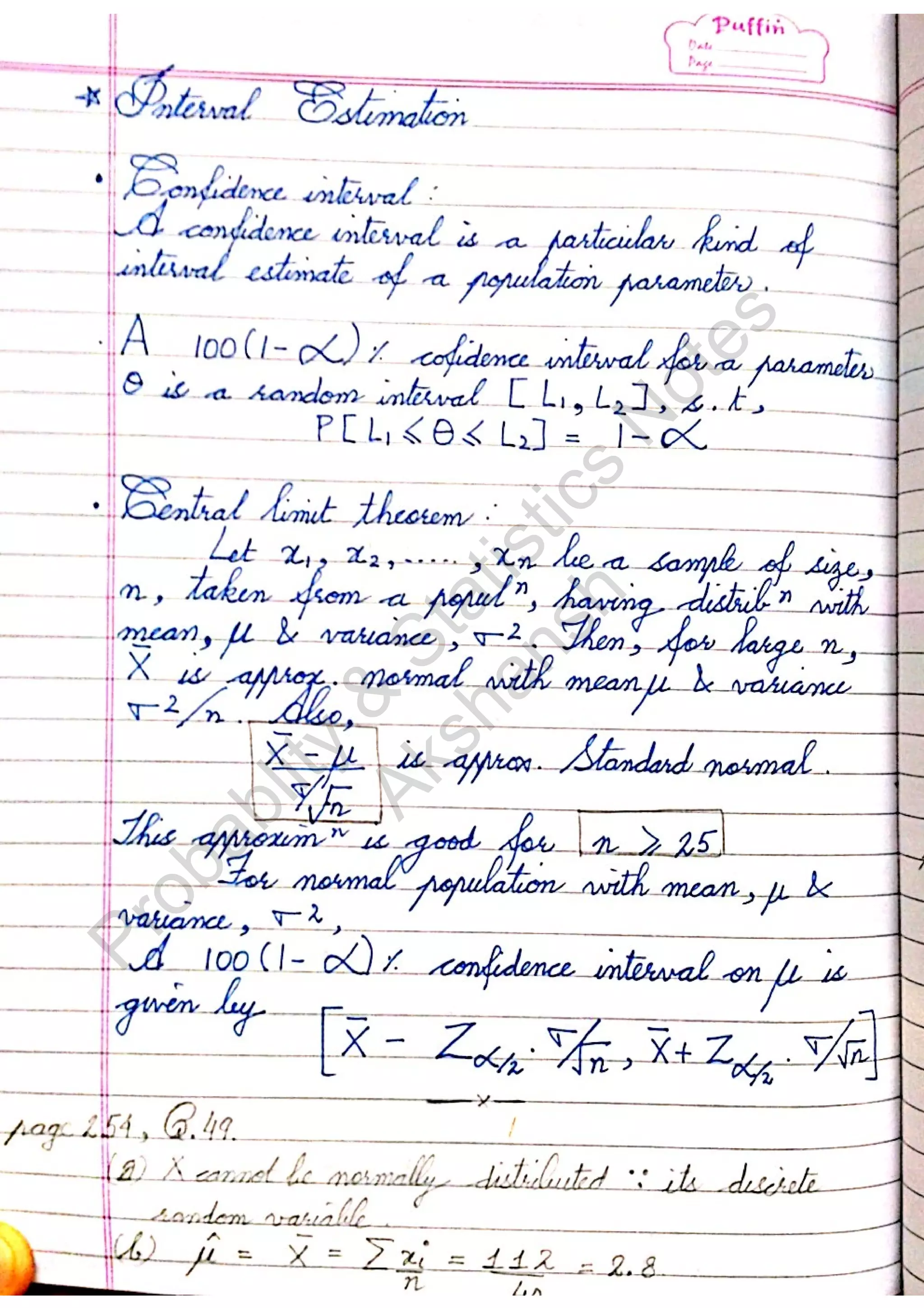 Probablity
&
Statistics
N
otes
Akshansh
 