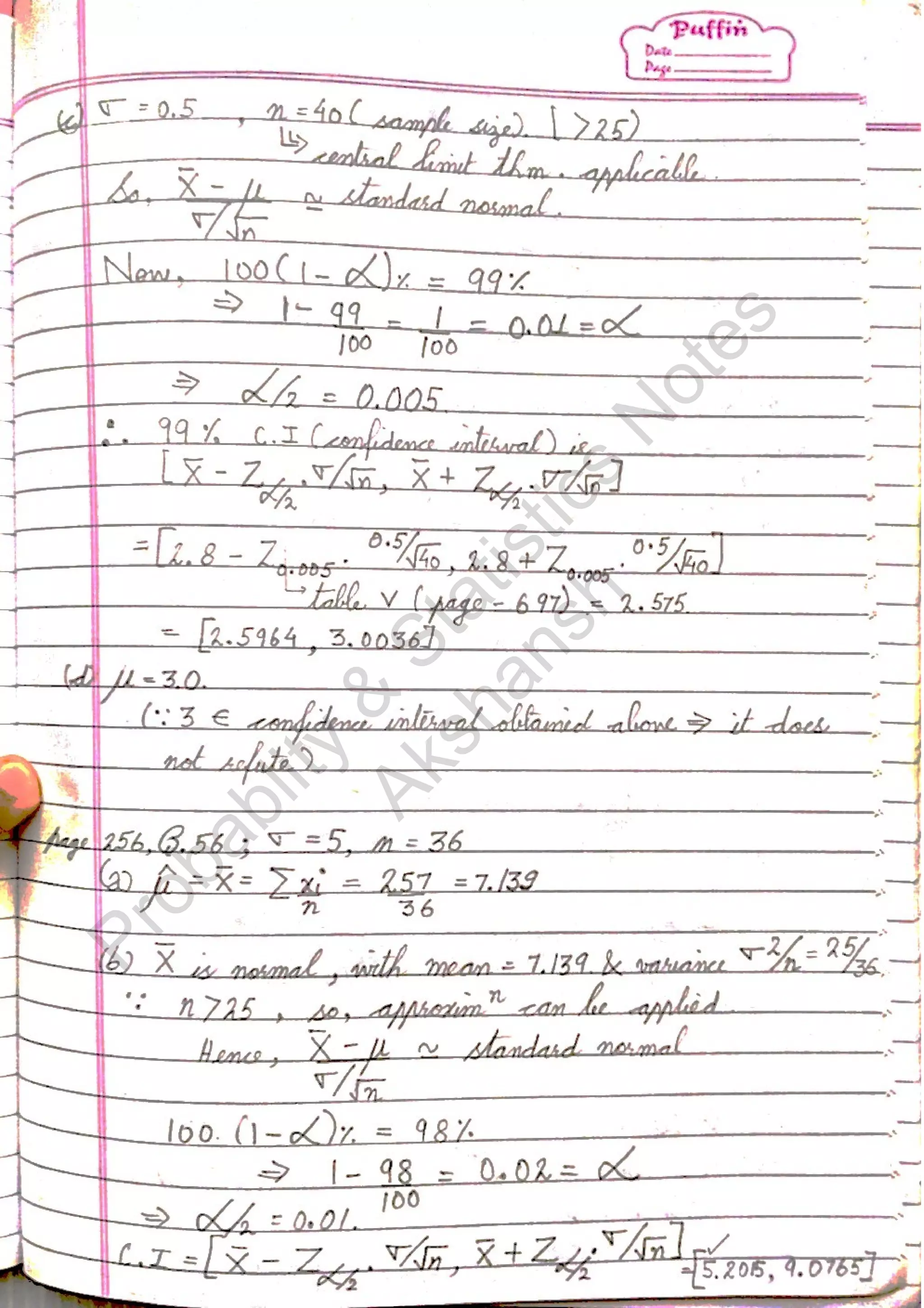 Probablity
&
Statistics
N
otes
Akshansh
 