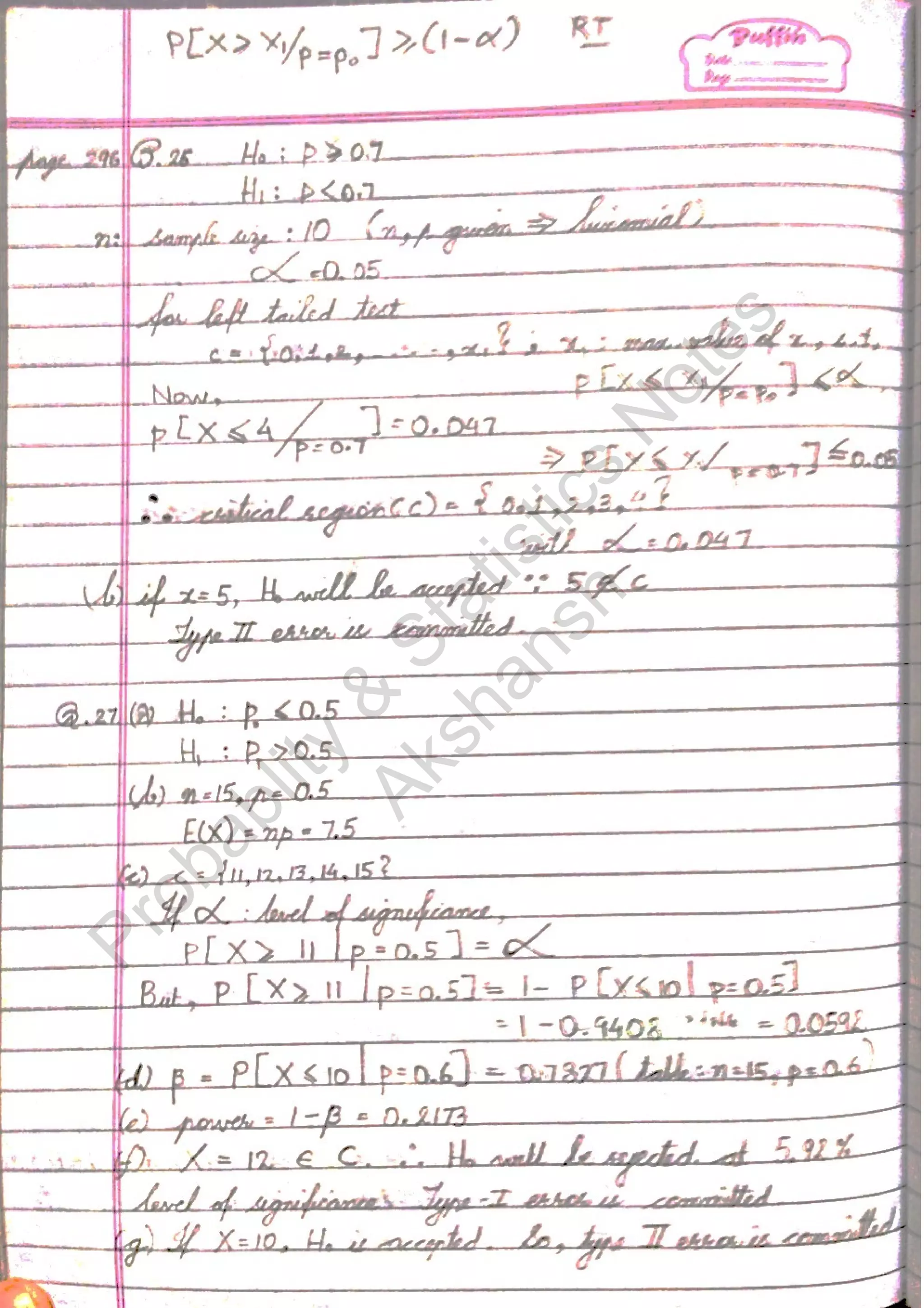 Probablity
&
Statistics
N
otes
Akshansh
 