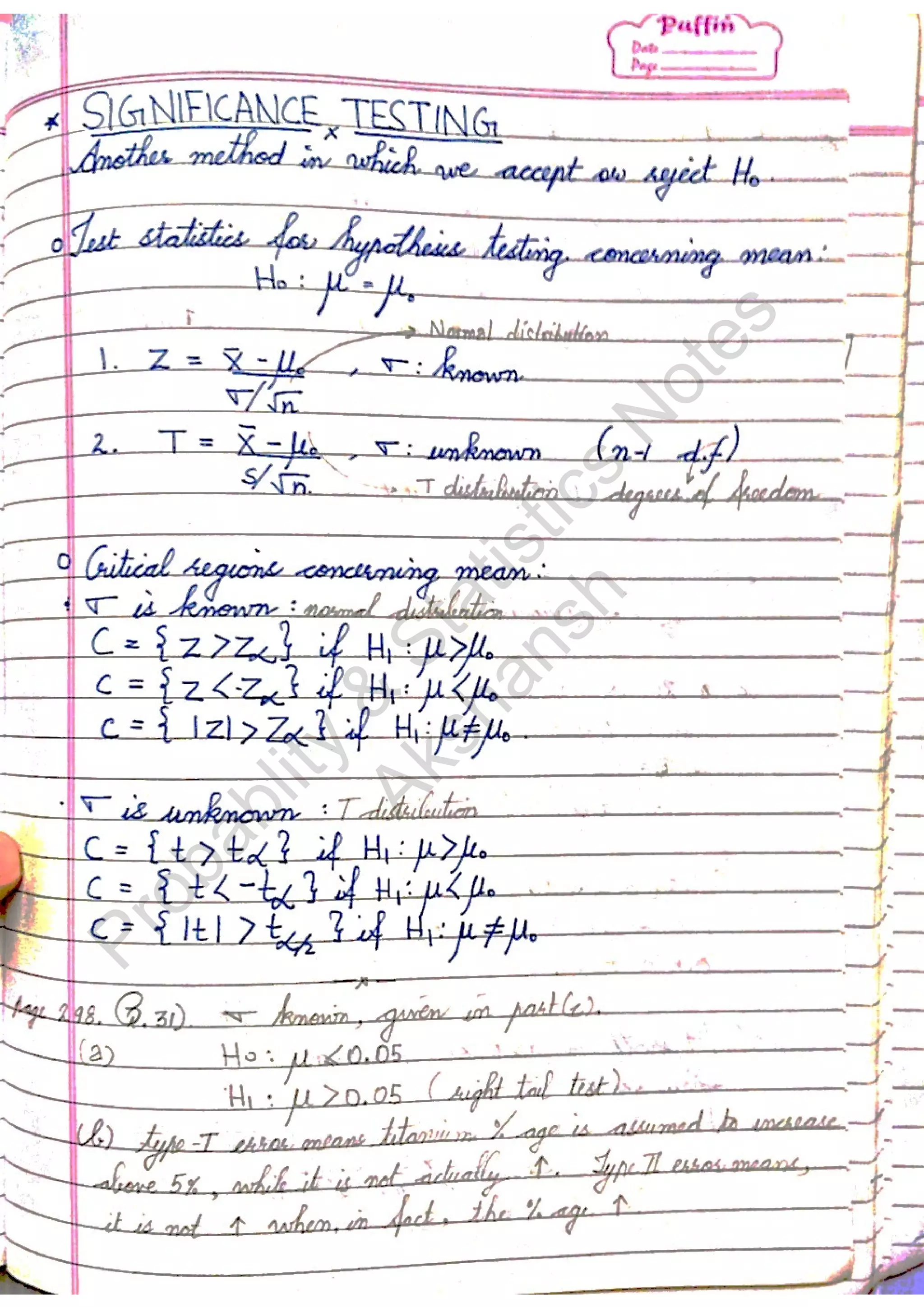 Probablity
&
Statistics
N
otes
Akshansh
 