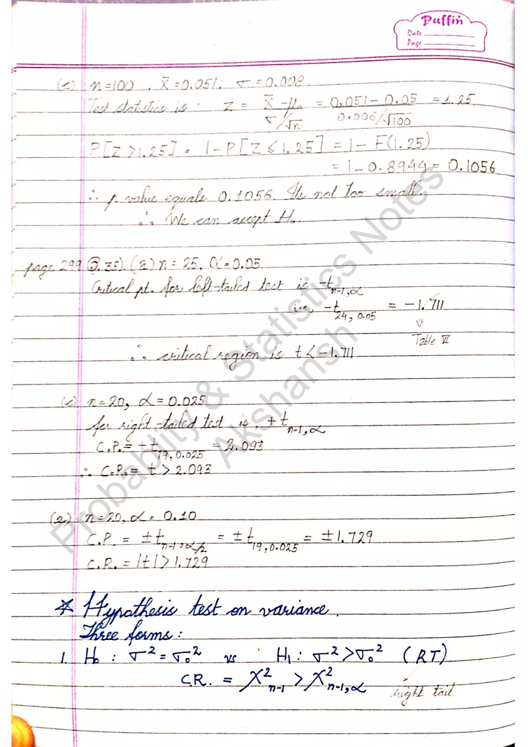 Probablity
&
Statistics
N
otes
Akshansh
 