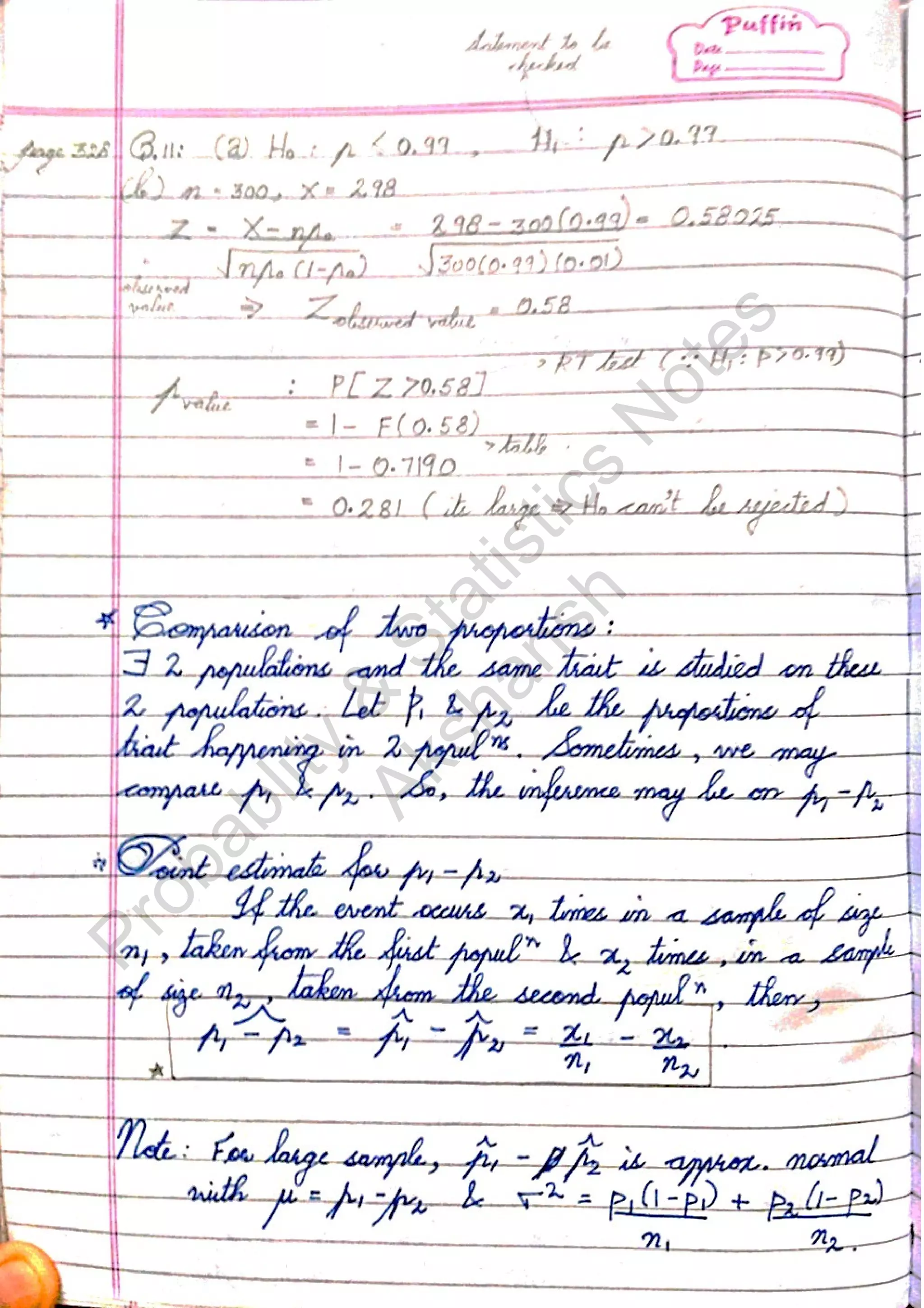Probablity
&
Statistics
N
otes
Akshansh
 