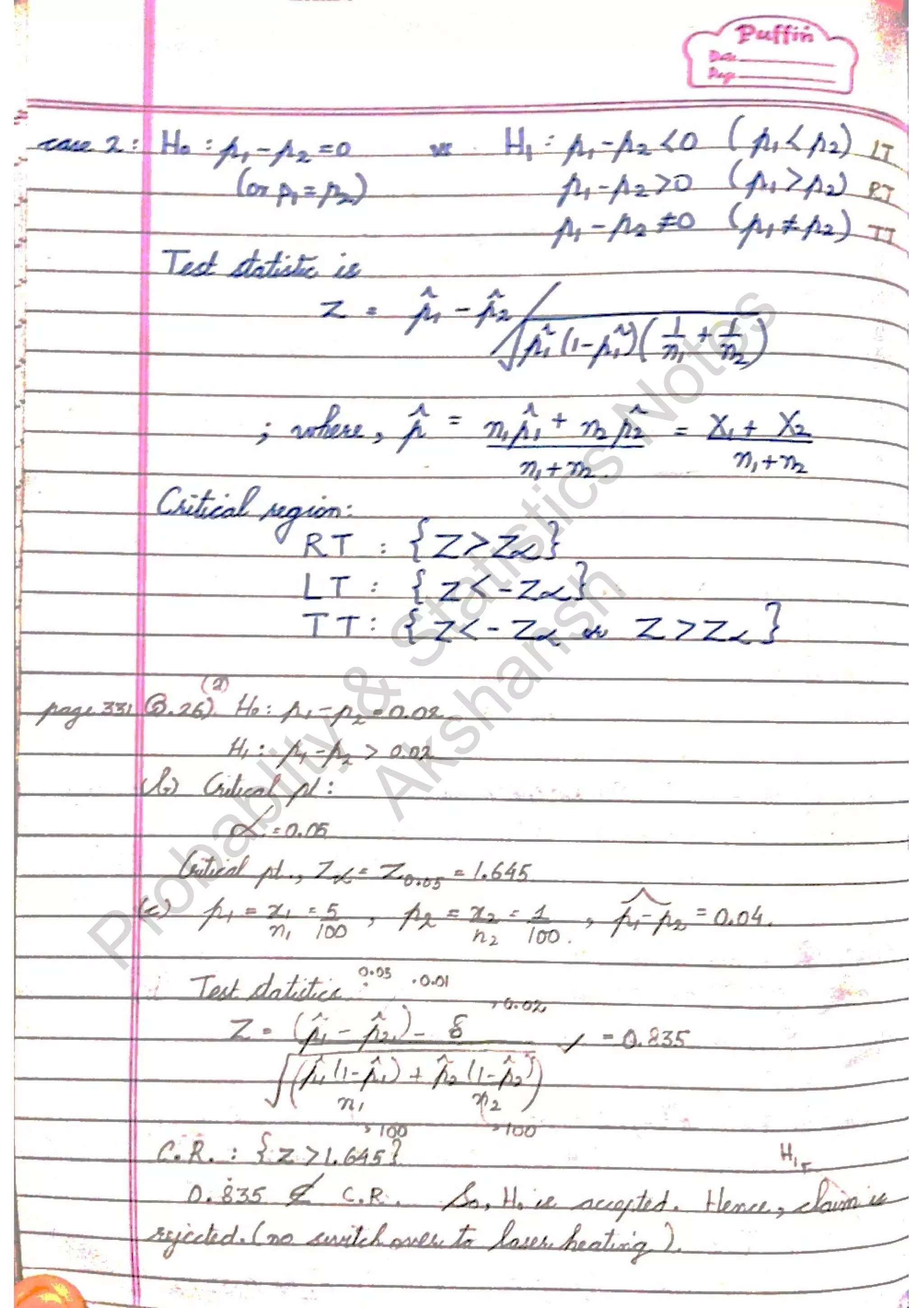 Probablity
&
Statistics
N
otes
Akshansh
 