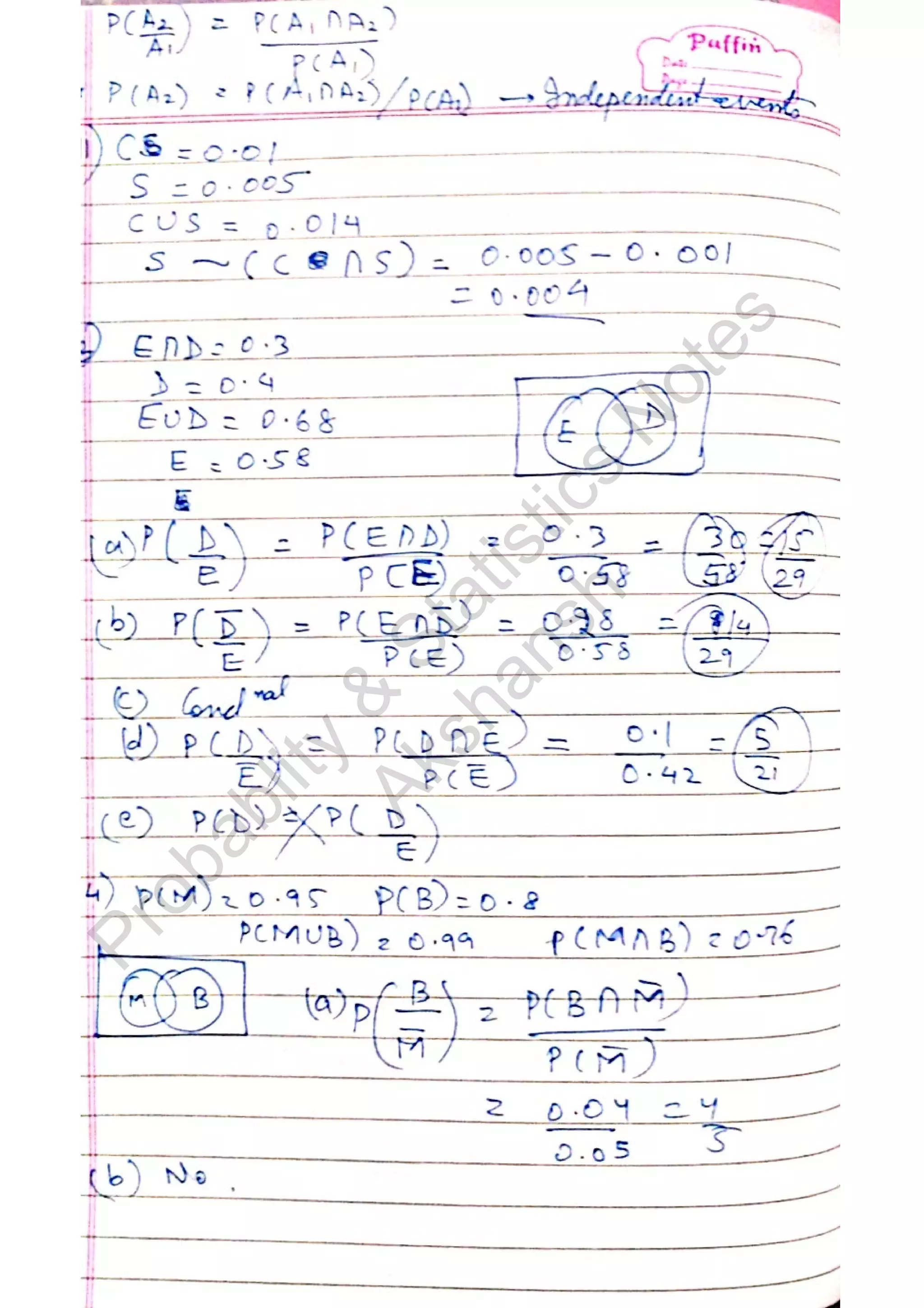 Probablity
&
Statistics
N
otes
Akshansh
 